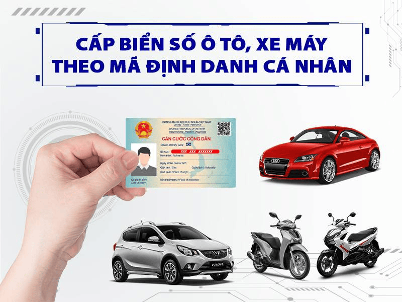 Cấp biển số định danh theo mã định danh cá nhân sau khi sáp nhập tỉnh thành