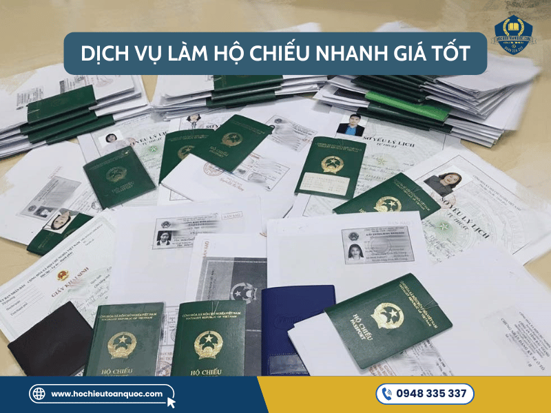 Khách hàng đang làm hộ chiếu nhanh tại Hộ Chiếu Toàn quốc