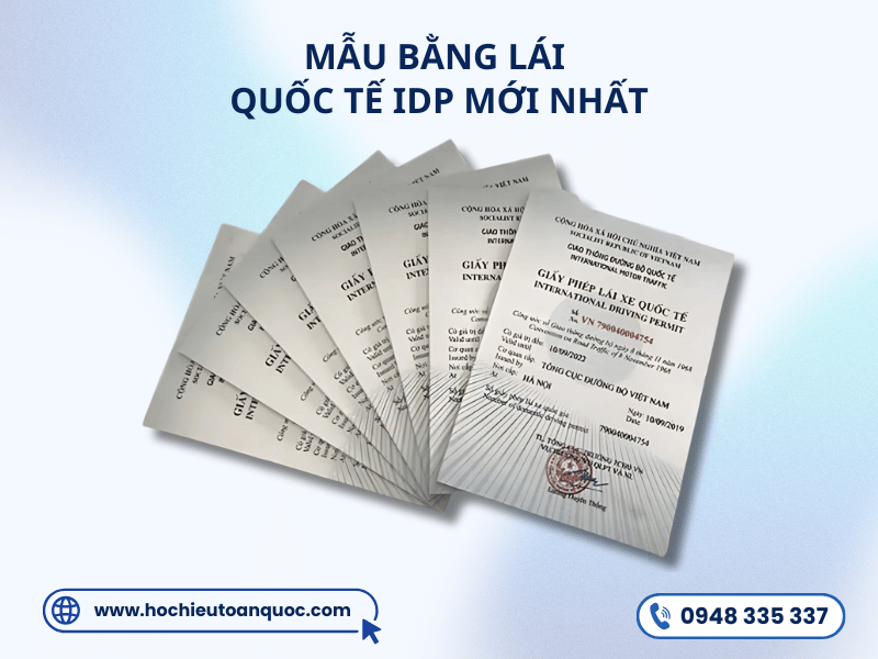 Bằng lái xe quốc tế IDP và những điều bạn cần biết Mẫu bằng lái xe ô tô quốc tế IDP mới nhất