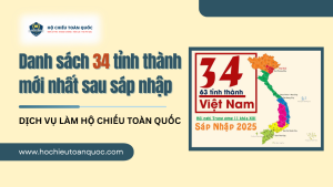 Danh sách 34 tỉnh thành mới nhất sau sáp nhập