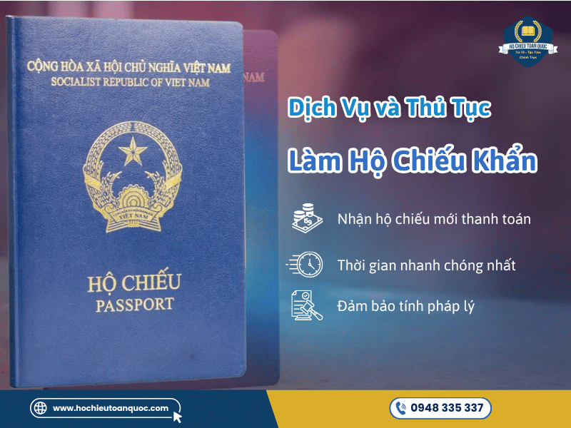 Dịch vụ làm hộ chiếu nhanh tại Hộ Chiếu Toàn Quốc