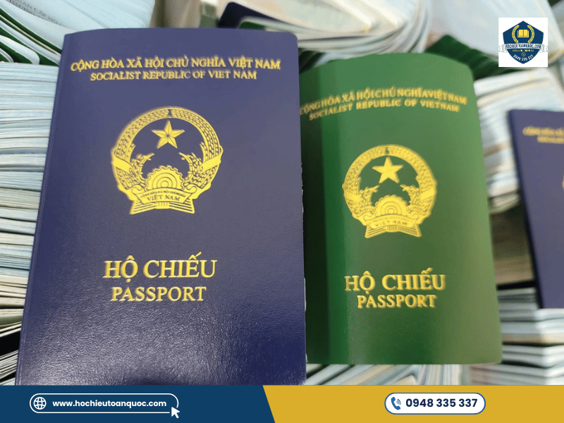 Các loại hộ chiếu mẫu mới của Việt Nam với màu bìa khác nhau theo từng loại hộ chiếu