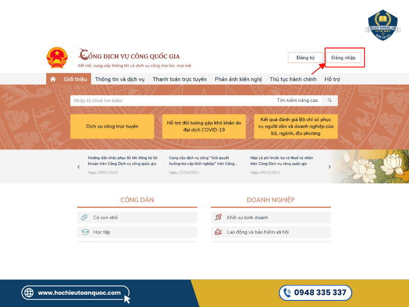 Đổi giấy phép lái xe online qua Cổng Dịch vụ công quốc gia