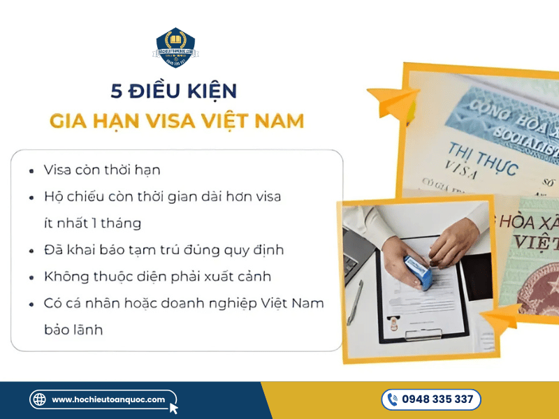 Hồ sơ gia hạn visa Việt Nam - danh sách giấy tờ cần chuẩn bị đầy đủ