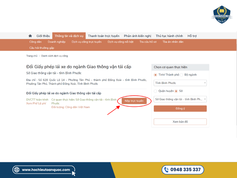 Hướng dẫn đổi bằng lái xe ô tô online nhanh chóng Tải hồ sơ lên hệ thống để đăng ký đổi giấy phép lái xe ô tô